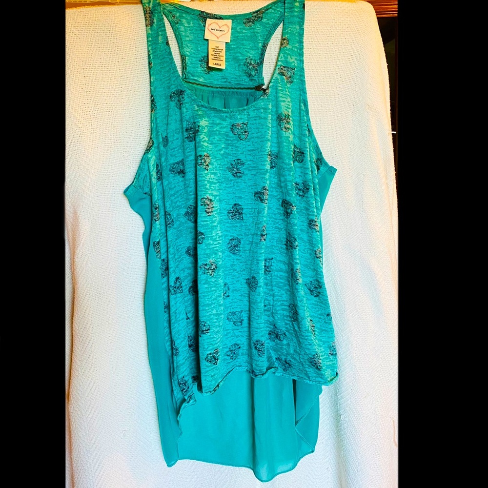 Self Esteem, large, green flowy tank top